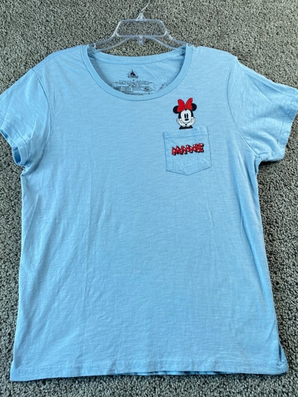 Disney’s Blue Minnie Mouse Pocket T-shirt, size 2XL
